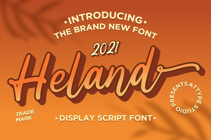 Heland - Display Script Font Font Download