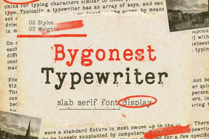 Bygonest - Old Typewriter Font Font Download