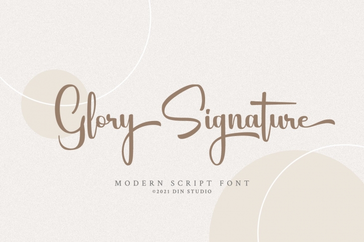 Glory Signature Font Download