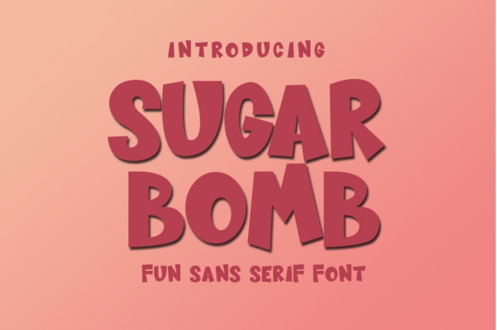 Sugar Bomb - Fun Display Font Download