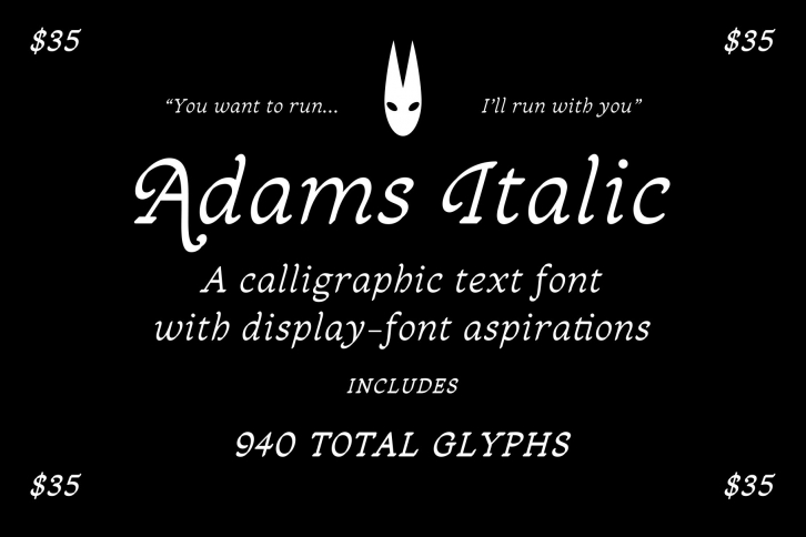 Adams Italic Font Download
