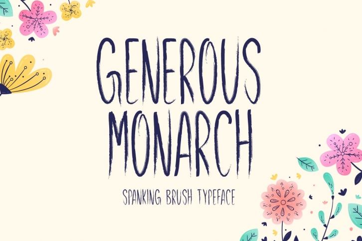 Generous Monarch Typeface Font Download
