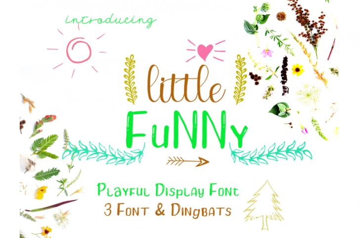 Little Funny Font - Include 4 Font Font Download