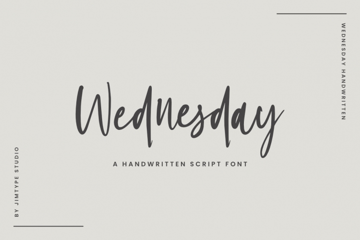 Wednesday Scrip Font Download
