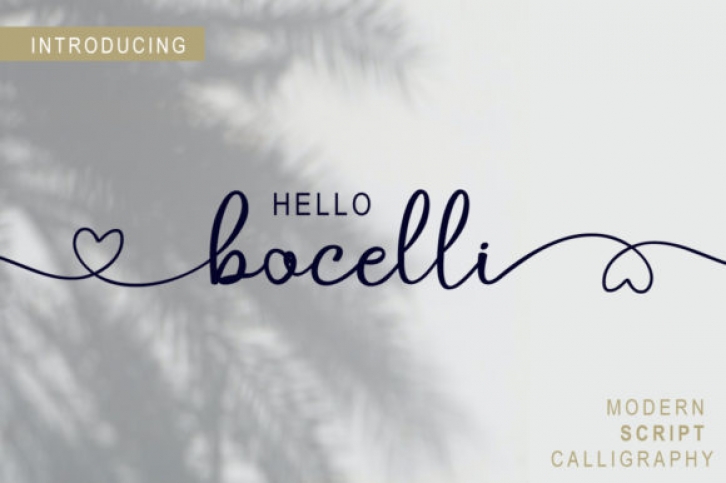 Bocelli Font Download