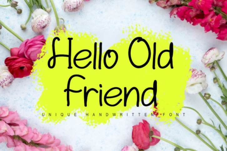 Hello Old Friend Font Download