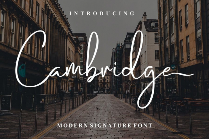 Cambridge | Stylish Handwritten Font Font Download