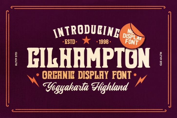 Gilhampton - Organic Typeface Font Download