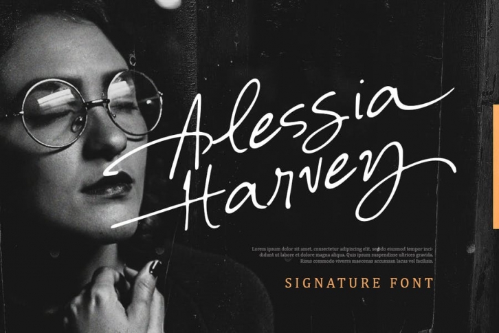Alessia Harvey - Signature Font Font Download