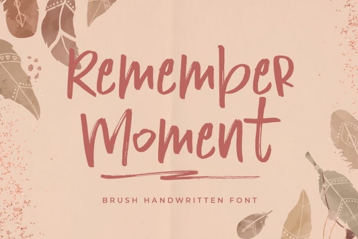Remember Moment Business Brush Font Font Download
