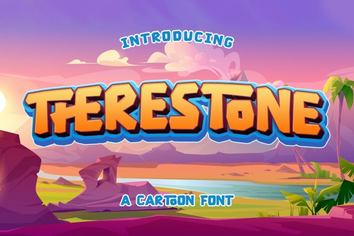 Therestone - Cartoon Display Font Download