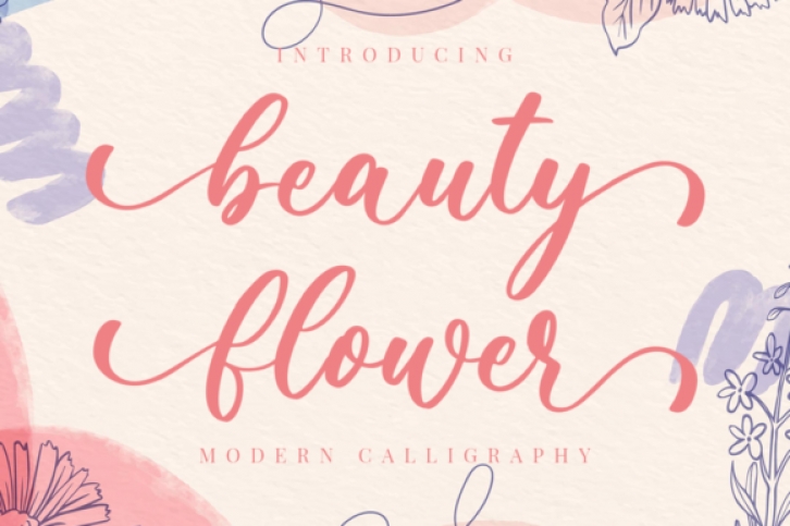 Beauty Flower Font Download