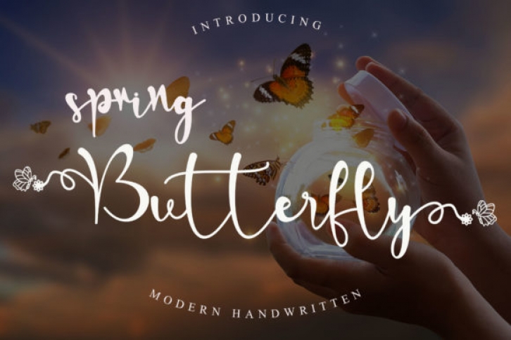 Spring Butterfly Font Download