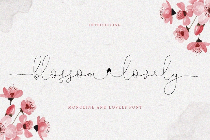 blossom lovely Font Download