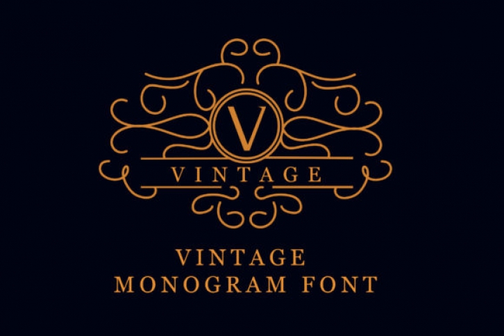 Vintage Monogram Font Download