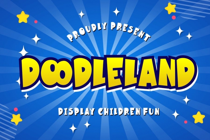 Doodleland Display Fun Children Font Download