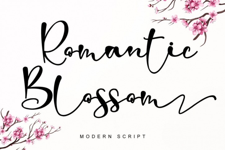 Romantic Blossom Font Download
