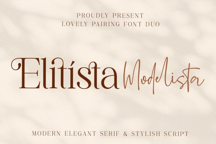 Elitista Modelista - Font Duo Font Download