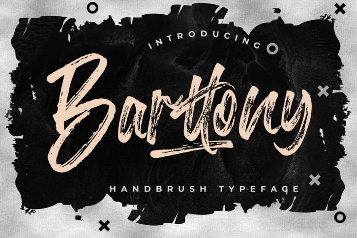 Barttony Handbrush Typeface Font Download