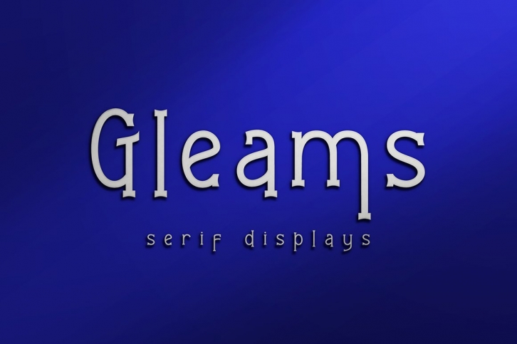 Gleams Serif Display Font Download
