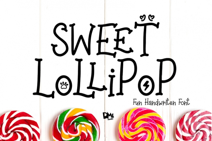 Sweet Lollipop - Fun Handwritten Font Font Download