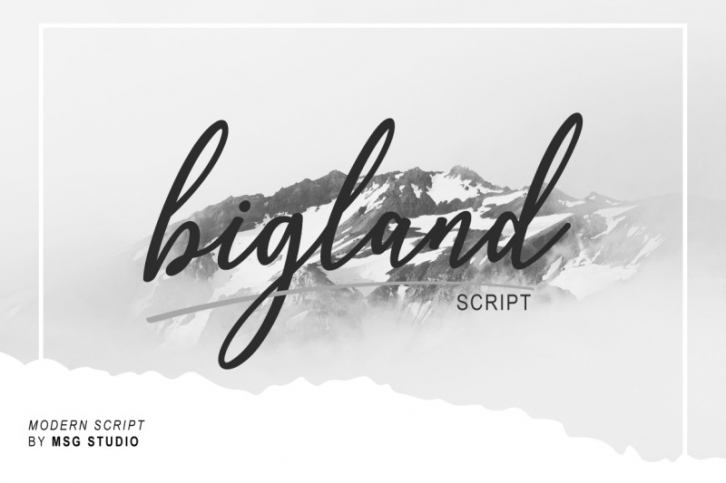 bigland Script Font Download