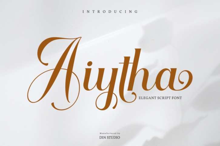 Aiytha-Modern Calligraphy Font Font Download