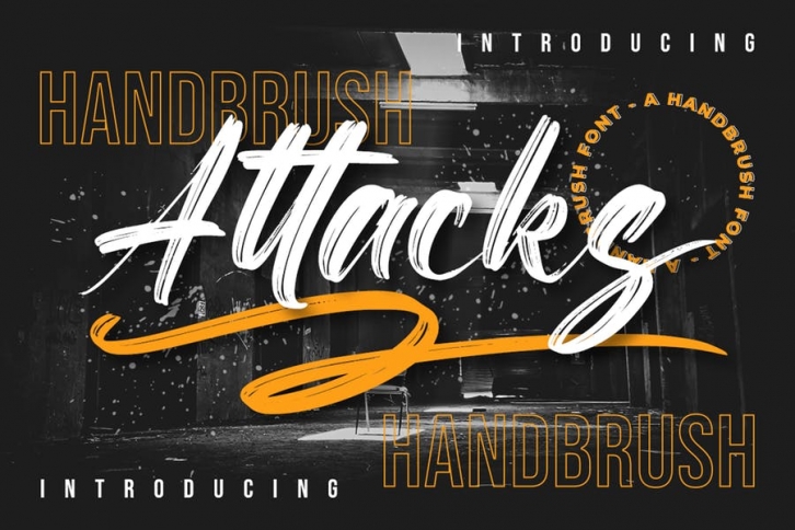Attacks - Brush Font Font Download