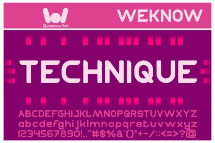 Technique Font Download