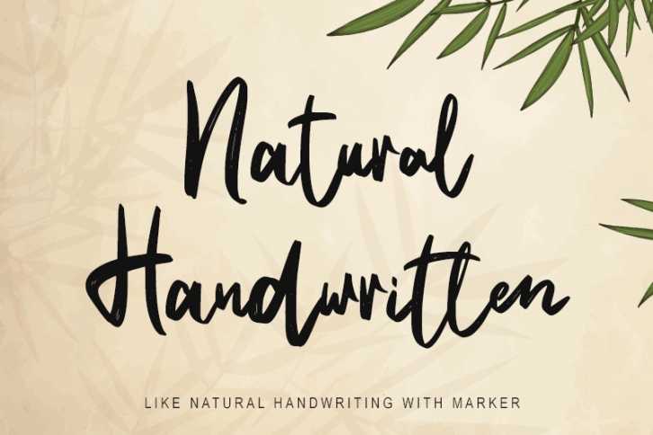 Natural Handwritten - Personal Font Download