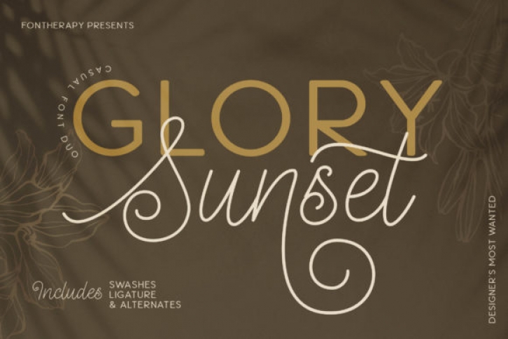 Glory Sunset Font Download