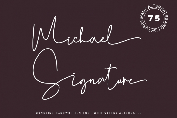 Michael Signature Font Download