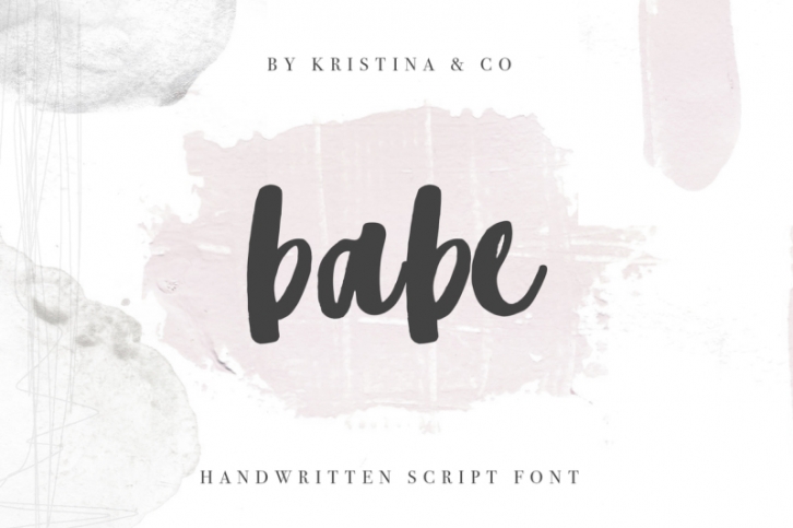 Babe Handwritten script Font Font Download
