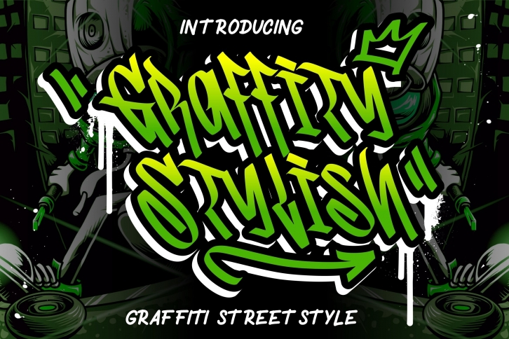 Graffity Stylish Graffiti Street Style Font Download