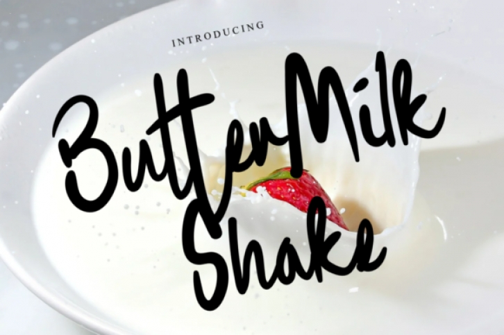 Buttermilk Shake Font Download