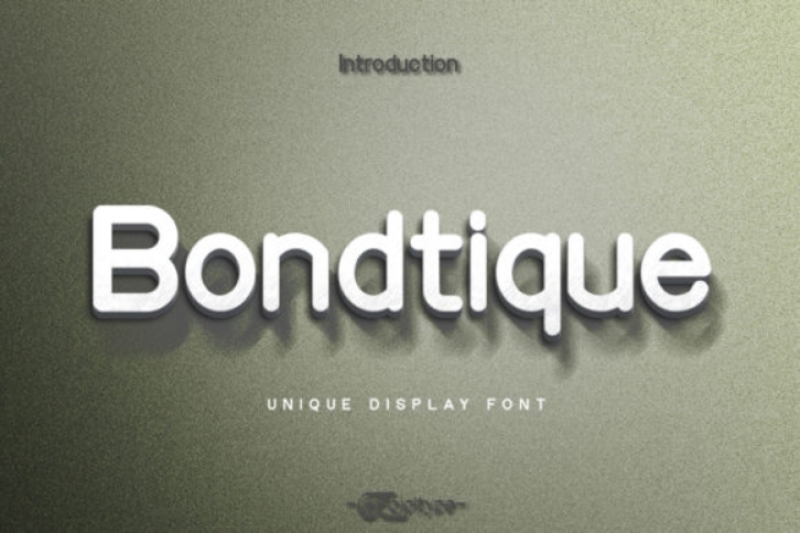 Bondtique Font Download