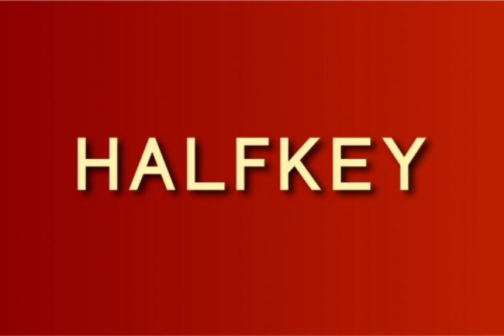 Halfkey Font Download