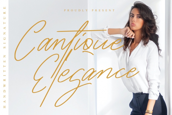 Cantique Elegance Script signature Font Download