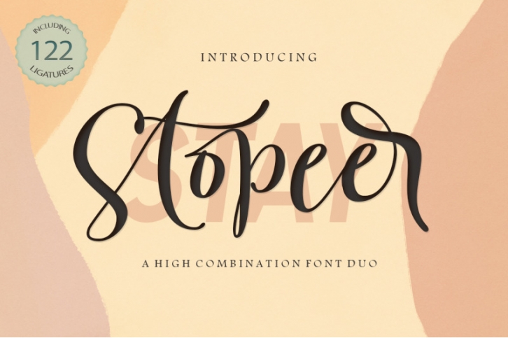 Stay Stopeer | Font Duo Font Download