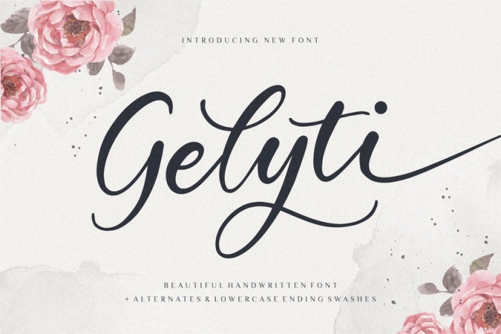 Gelyti Script Font YH Font Download