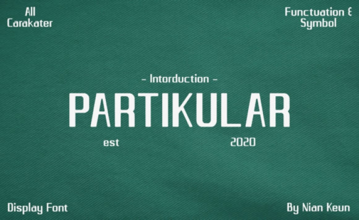 Partikular Font Download