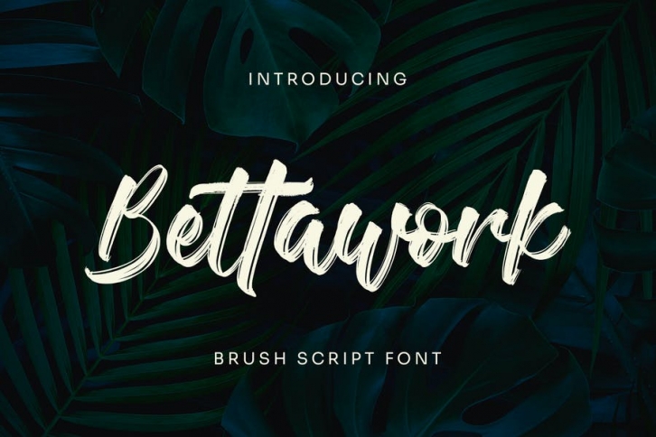 Bettawork - Brush Script Bold Font Download