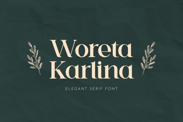 Woreta Karlina Serif Font Font Download