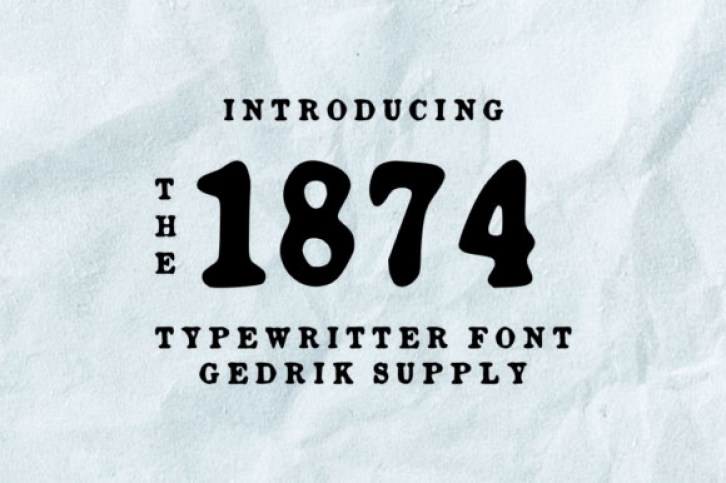 1874 Font Download