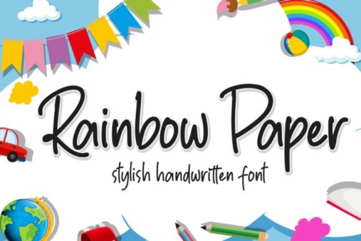Rainbow Paper Font Download