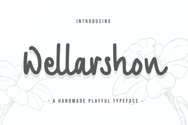 Wellarshon - A Handmade Playful Typeface Font Download