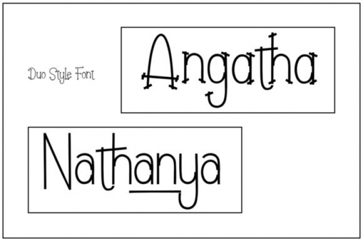 Angatha  Nathanya Font Download