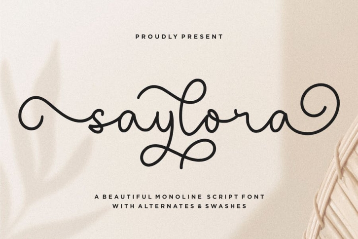 Saylora Script Font YH Font Download