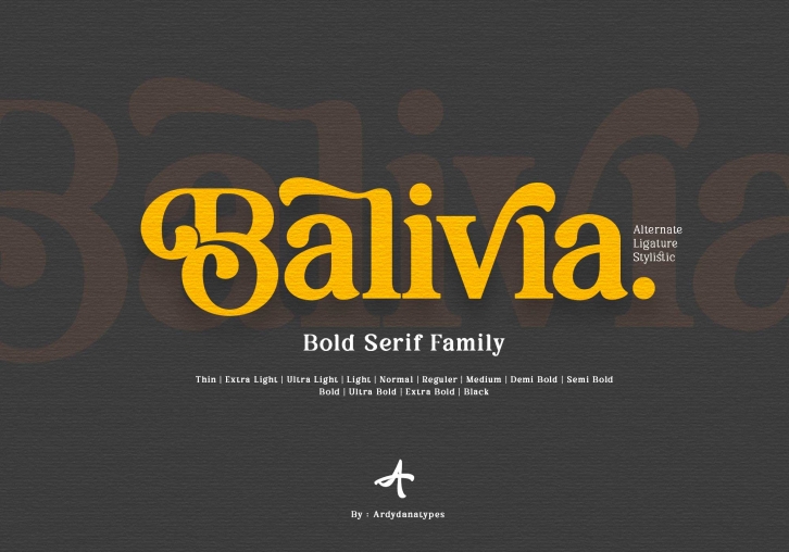 Balivia Font Download