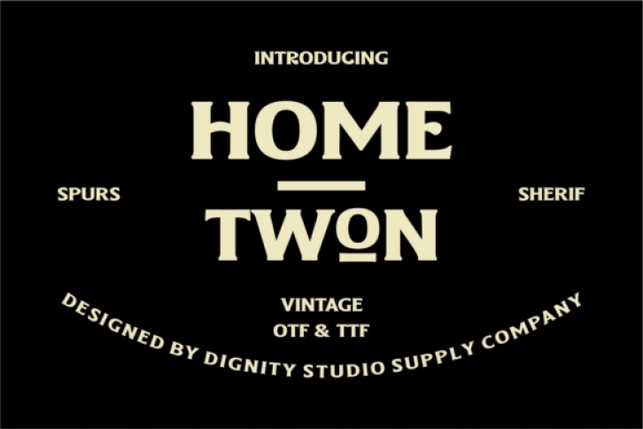 Home Twon Font Download